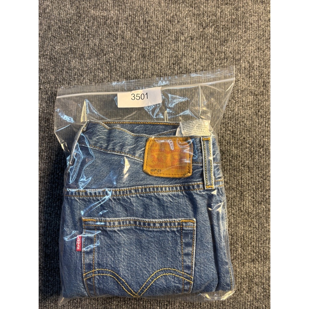 Levis‎ Jeans Womens 27x32 Blue Denim Red Tab Straight Leg Low Waist Button Fly - Picture 11 of 11